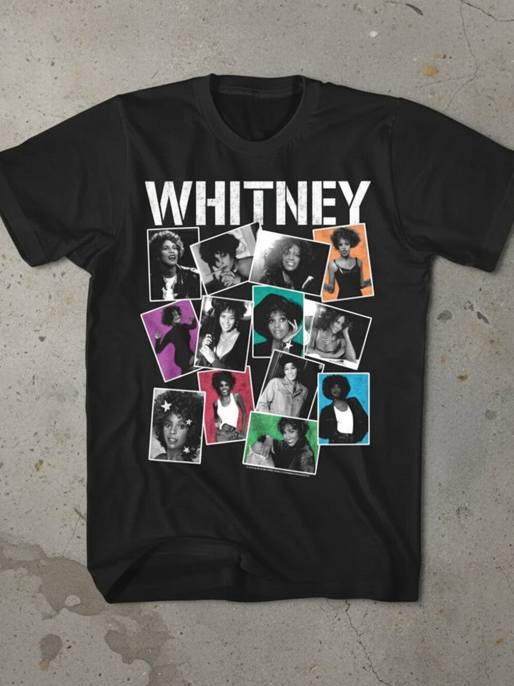 Vintage Whitney Houston Graphic T-Shirt | Retro Music Legend Tee | Unisex Black